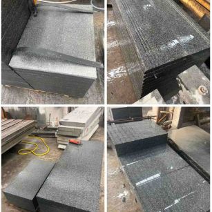 烟台 芝麻黑地铺石材