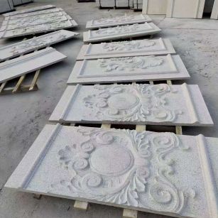 烟台 芝麻白干挂雕花板