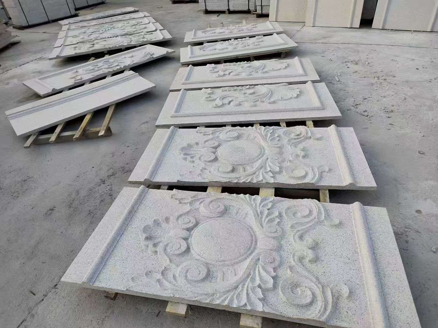 烟台 芝麻白干挂雕花板