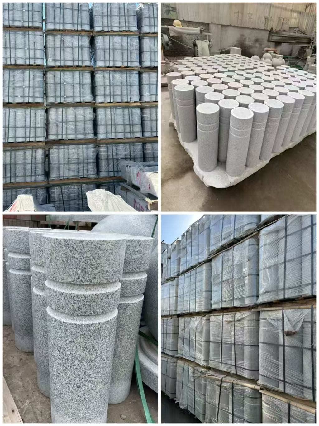 烟台 芝麻白花岗岩挡车柱、隔离柱多少钱