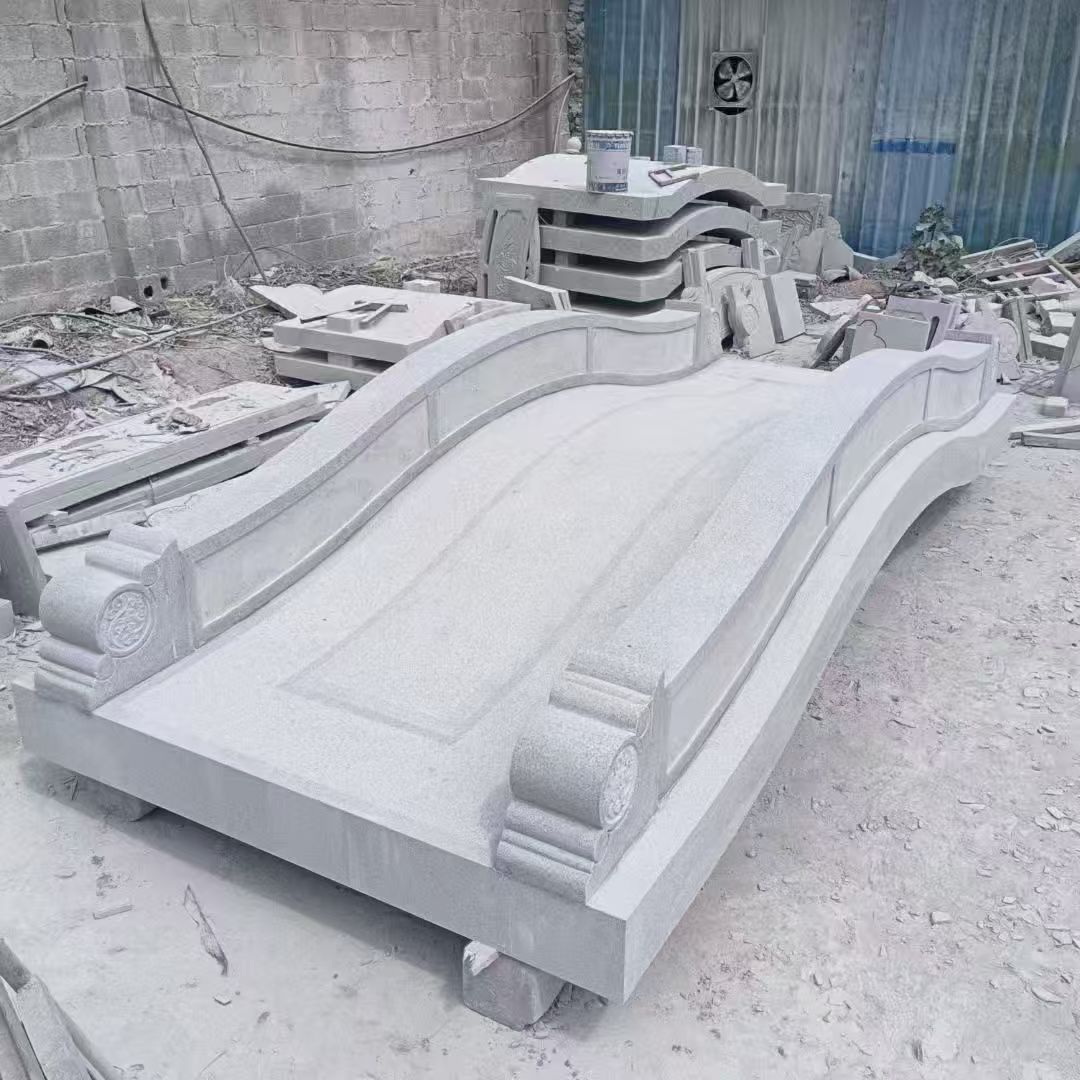 烟台 芝麻灰花岗岩园林景观 小石桥