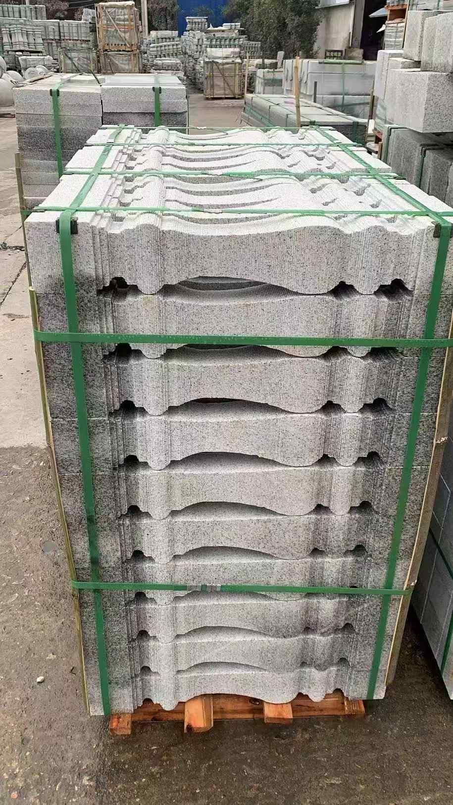 烟台 芝麻白方形拉丝面，栏杆花瓶柱