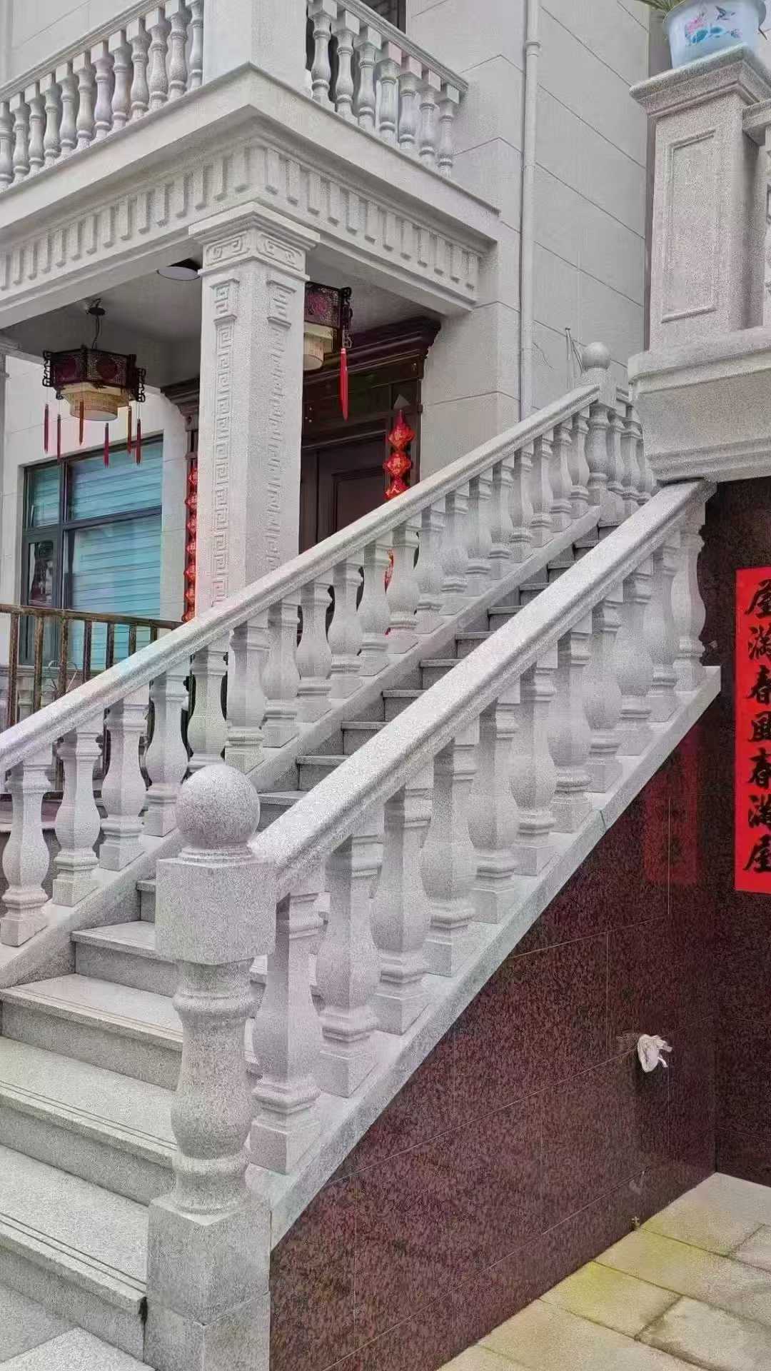 烟台 天然石材 阳台庭院护栏、栏杆