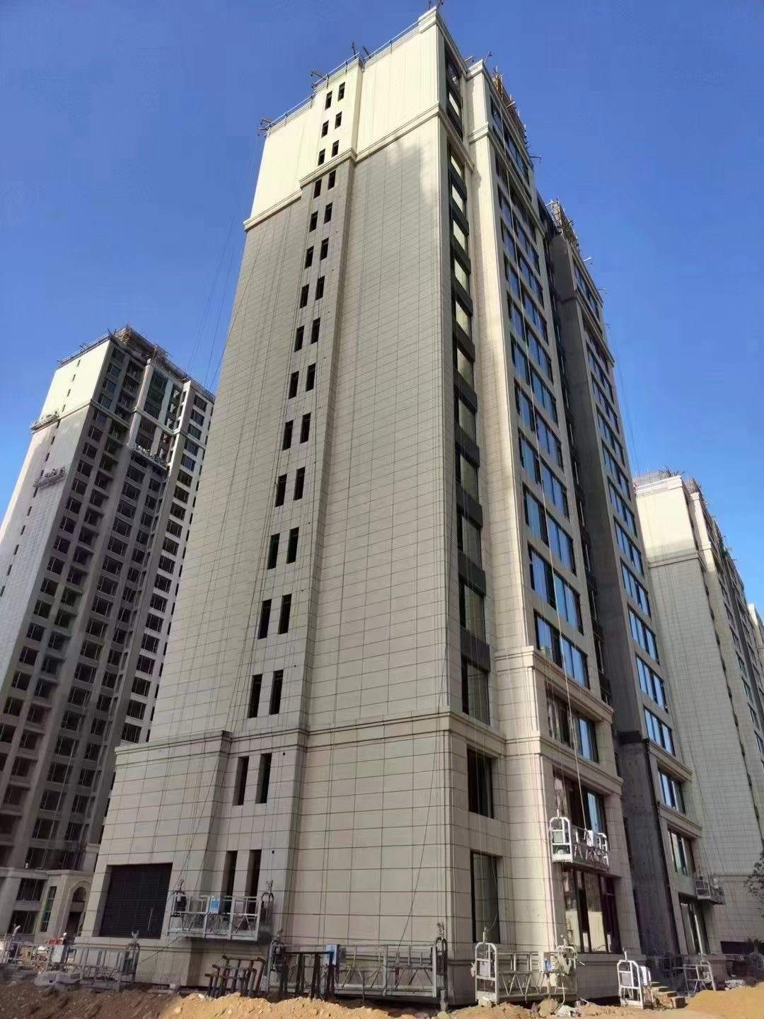 烟台黄金麻高端小区，外墙干挂